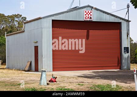 Lexton Australia / Lexton Country Fire Authority (Cfa) Fire Station À Lexton Victoria Australie. Banque D'Images