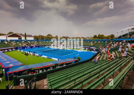 15 janvier 2020: Melbourne, AUSTRALIE - 15 JANVIER 2020: Atmosphère avant la tempête à l'AgBioEn Kooyong Classic le deuxième jour à Melbourne Australie crédit: Chris Putnam/ZUMA Wire/Alay Live News Banque D'Images