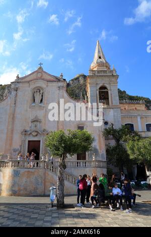 Église de Chiesa di San Giuseppe à Taormine Banque D'Images