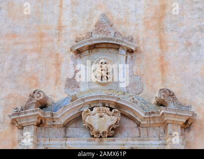 Vue détaillée de l'église Chiesa di San Giuseppe, Taormine Banque D'Images