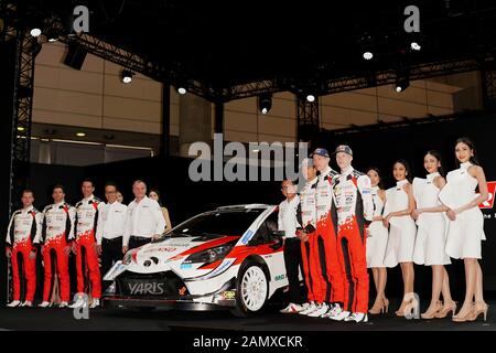 Chiba, Japon. 10 janvier 2020. Toyota Gazoo Racing a dévoilé son WRC Yaris de 2020-spécifications au salon de l'automobile de Tokyo. Crédit: SportsPressJP/AFLO/Alay Live News Banque D'Images