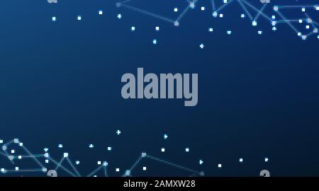 Abstract digital science fiction matrix comme arrière-plan Illustration de Vecteur