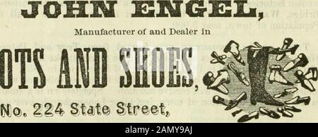 Almanach des agriculteurs et des marchands de pays et livre de référence prêt . Bealer ia Geats FTi.rmisl.ing capots. Chemises, CAIVES, NECK-TIJES, lJITIBlREI.t, AS. Bl. A. L. BREWSTER, fabricant et concessionnaire Banque D'Images