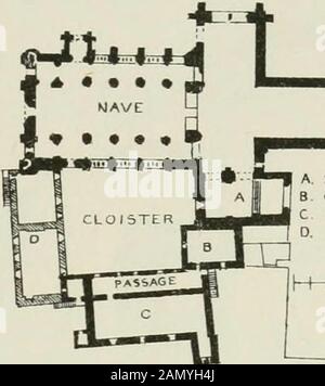 L'architecture intérieure et caselée de l'Ecosse, du XIIe au XVIIIe siècle . Fig. 1111.—Stobcross House. Vue Du Nord-Est. 44 pieds et 38 pieds respectivement (voir Block Plan, Fig. 1111). Dans les angles d'entrée étaient les tourelles d'escalier, dont l'une est vue dans la vue (Fig. 1111). S'étendant dans la suite des ailes des murs northwardswere de la pierre d'étain enfermant une cour, avec la porte d'entrée sur le côté est, d'où une avenue de vieux arbres conduit à la GuglietHouse, dans le village d'Anderston, à environ un demi-mile de distance. Thisdistrict a depuis longtemps b Banque D'Images