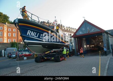 Station RNLI Ilfracombe Devon du Nord. Lifeboat Banque D'Images