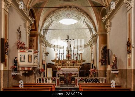 Italie Ligurie Seborga ( Principato di Seborga ) : Église de St Martino Banque D'Images