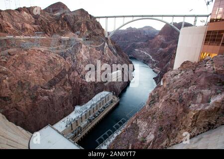 Barrage Hoover À Boulder City, Nevada. Banque D'Images