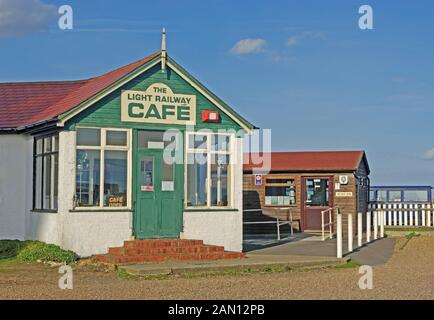 Dungeness, Light Railway Cafe, Kent, Banque D'Images