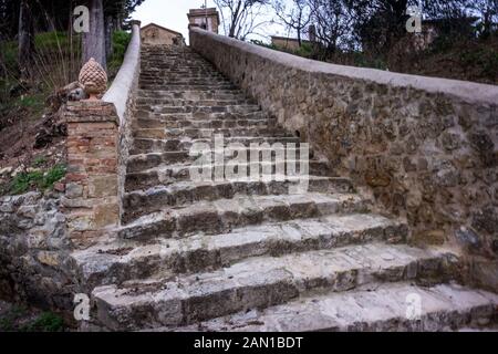 L'église paroissiale de Sant'Appiano est situé dans la localité du même nom dans la municipalité de Barberino Val d'Elsa, dans la province de Florence Banque D'Images