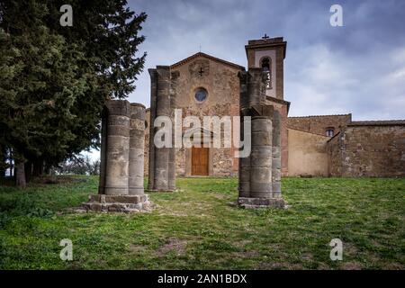 L'église paroissiale de Sant'Appiano est situé dans la localité du même nom dans la municipalité de Barberino Val d'Elsa, dans la province de Florence Banque D'Images