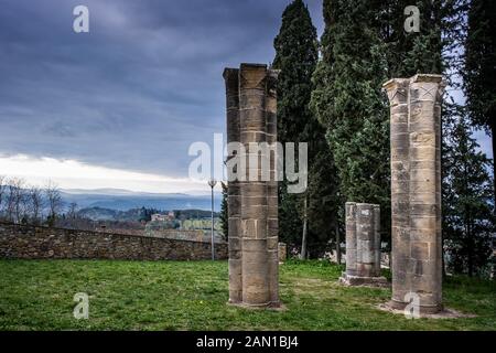 L'église paroissiale de Sant'Appiano est situé dans la localité du même nom dans la municipalité de Barberino Val d'Elsa, dans la province de Florence Banque D'Images