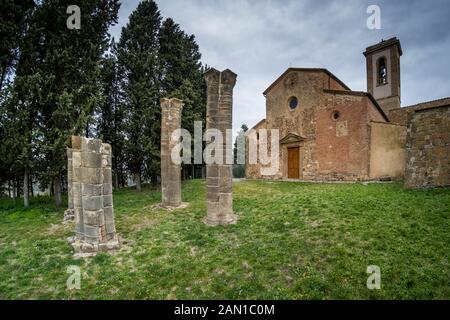 L'église paroissiale de Sant'Appiano est situé dans la localité du même nom dans la municipalité de Barberino Val d'Elsa, dans la province de Florence Banque D'Images