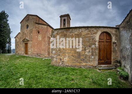 L'église paroissiale de Sant'Appiano est situé dans la localité du même nom dans la municipalité de Barberino Val d'Elsa, dans la province de Florence Banque D'Images