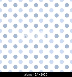 Polka points texture. Bleu sur blanc. Un arrière-plan classique sans couture. Illustration de Vecteur