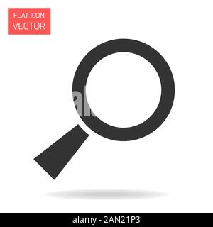 Recherche simple icône vecteur. Loupe isolé symbole. Illustration de Vecteur