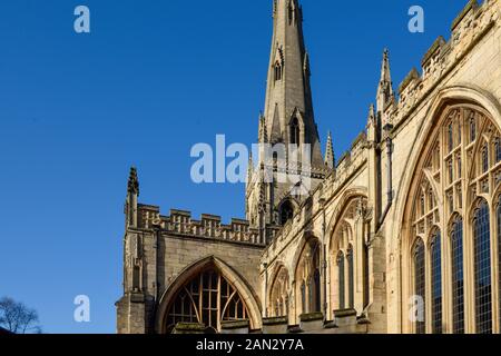 Newark On Trent Marché de la ville historique dans le Nottinghamshire, Angleterre. Banque D'Images