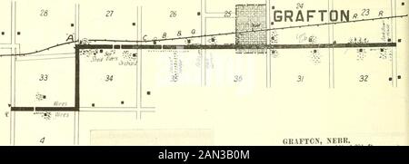 Carte et guide de Huebinger pour la route transcontinentale Omaha-Denver; . 139. Banque D'Images