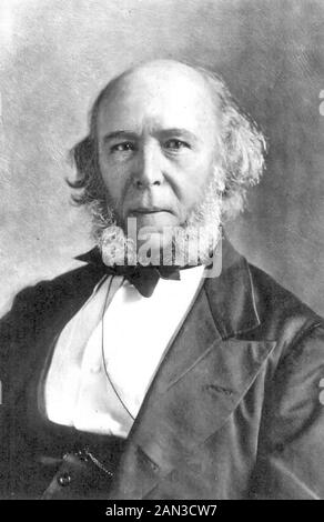 HERBERT SPENCER (1820-1903) Philosophe anglais, un biologiste théoricien politique Banque D'Images