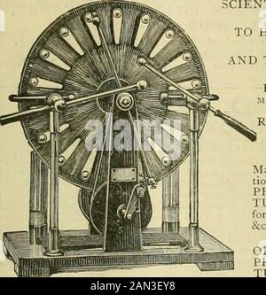 Nature . UN JOURNAL HEBDOMADAIRE ILLUSTRÉ DE LA SCIENCE. A la base solide 0/ la nature fait confiance à l'esprit qui se construit pour l'aye.—Wordsworth. N° 1535, vol. 59] LE JEUDI 30 MARS 1899. [Prix Sixpenence. Enregistré comme journal au Bureau général des postes.) [Tous droits réservés. IWE-WTAIW &LT;SC 00., LES FABRICANTS D'INSTRUMENTS CIKNTIFIIC À SA MAJESTÉ LA REINE ET LE GOUVERNEMENT. Phi ENT Makersnomination- OYAL ? InSTII grands Fabricants de br de chaque description de OPTICAt. EtPHYSICAL APPARA-TUS de la plus haute classe,pour les collèges, Catalogue oPTOCAL LANTERNES,PROJECTION APPARA-TUS, et DIAPOSITIVES, M.WIMSHURST ELECTRICA Banque D'Images