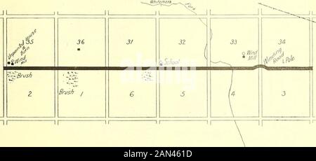 Carte et guide de Huebinger pour la route transcontinentale Omaha-Denver ; . j^ School 88. 89 Banque D'Images