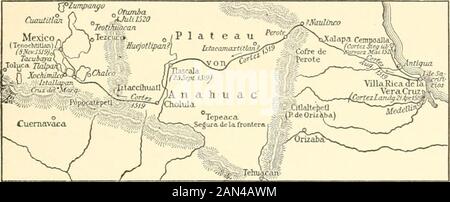 Les Espagnols pionniers en Amérique du Nord . la ville moderne de Tulaare construite principalement des matériaux utilisés par ces anciens constructeurs dans l'élevage de leurs abodes et temples. Il y a un intérêt fascinant qui dépasse ce vieux peuple. Ils cultivaient surtout des théartes de paix. Leur religion semble avoir été, plus douce que celle de la tribu qui a succédé au pouvoir de themin, et d'avoir été exempte de ces caractéristiques théoatrociques et révoltantes dont les weshall ont l'occasion de parler plus tard, et qui a soshancé les Espagnols. Ils ont laissé leur empreinte profondément estampillée sur les esprits de toute la région thatRegion qui, pour des centaines de Banque D'Images