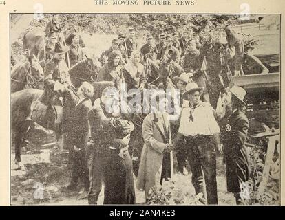 Photos En Mouvement (1911) . SYJJNEY DREW. Le RED DEVILSChampion sortie de septembre IST.i Studio -LL X 48, qui sera entièrement construit en acier et verre, vviih ciment plancher, à un coût de 15 000 $. Le nouveau studio sera de 40 pieds de hauteur, avec une pente de toit de 45 degrés. Ce studio sera principalement destiné à l'hiver, et aura d'immenses portes à travers lesquelles une équipe et une Wagoncan peuvent être conduits si nécessaire. La capacité IHE de l'usine Champion est d'environ 200 000 feetof film hebdomadaire. Les salaires hebdomadaires des acteurs, actrices, etc., employés à l'usine s'élèvent à un total d'environ 3 500 $.M. Dintenfass Banque D'Images