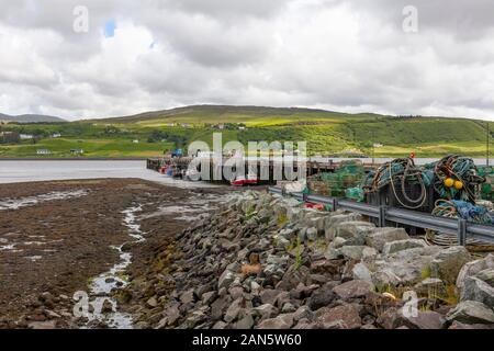 La Fairy Glen à la fin du printemps, début de l'été. Île de Skye, en Ecosse. Banque D'Images