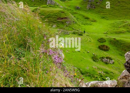 La Fairy Glen à la fin du printemps, début de l'été. Île de Skye, en Ecosse. Banque D'Images