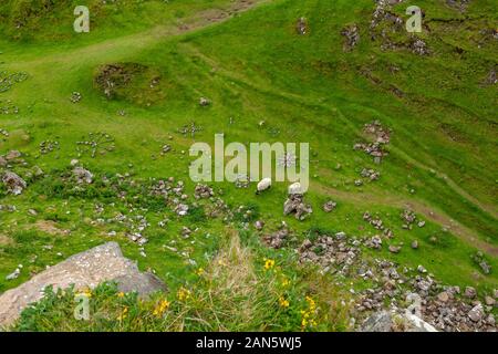 La Fairy Glen à la fin du printemps, début de l'été. Île de Skye, en Ecosse. Banque D'Images