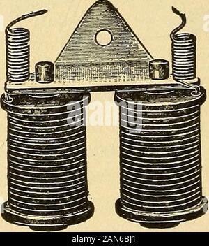 Leçons de l'électricité ; les principes, pratiques, expériences et problèmes arithmétiques, un texte-livre élémentaire . Banque D'Images