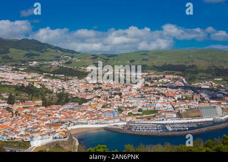 Angra do Heroismo, Terceira, Açores, Portugal. Banque D'Images