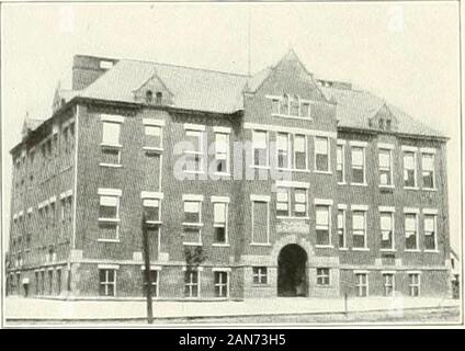 Peoria ville et comté (Illinois), un enregistrement de la colonisation, de l'organisation, de progrès et de réussite . Webster, Seliool École Blaine Banque D'Images