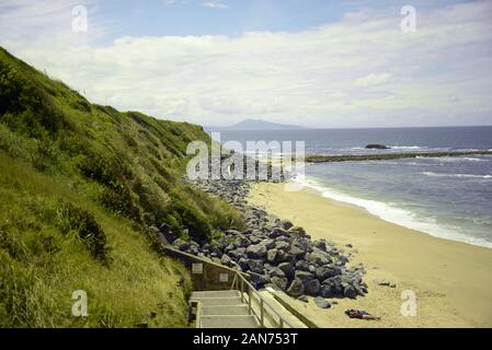 Une plage tranquille, dans le pays Basque, pasakdek Banque D'Images