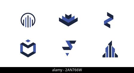 Logos uniques qui peuvent aider votre entreprise à grandi Illustration de Vecteur
