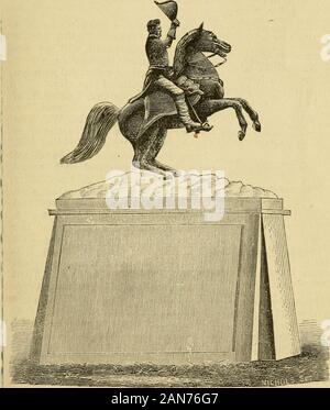 Keim's illustrated part-bookWashington et ses environs : un descriptif et historique livre à la main de la capitale des États-Unis d'Amérique . Mme RAME HOXIE S STATUE DE FARRAGUT. (Voir page 36.) les places. 35. JACKSON EQUliSTKlAW sXAlUi ;. Je McPherson Square.-sur Michigan av., entre je andk sts. N. et 15e rue. W., IJ acres, bien présenté et withkralkK d'arbustes, et ornés de fer composite(rases et des fontaines. Dans le centre est le bronze 36 places. statue de mai. Le général James B. McPherson, tué près d'Atlanta, Géorgie, à la tête de l'Armée de l'Ohio, juillet 22,1864,érigée par th Banque D'Images