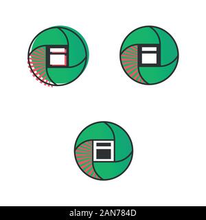 Logo unique qui peut aider votre entreprise à grandi Illustration de Vecteur