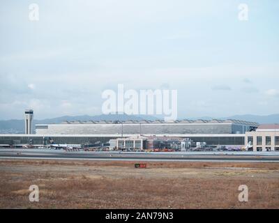 L'aéroport de Málaga, terminal 3. L'Andalousie, espagne. Banque D'Images