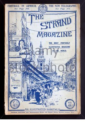 Le Strand Magazine mensuel illustré, il a été publié au Royaume-Uni à partir de 1891 jusqu'à 1950, vintage copier à partir de mars 1897 Banque D'Images