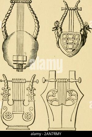 Un guide de la musique d'église et de la Bible .. . Mot n'est pas trouvé dans la Version autorisée, et seulement une fois ou deux à la version révisée, Isa. c. 12, où la Version autorisée a viole. Il occursabout sept fois dans la prière livre thePsalms. 2. De viole. Héb. nehel ; voir psaltérion (p. 51). Version InAuthorized il se produit Isa. c. 12 ; xiv. 11  ; Amos c. 23 ; vi. 5. L'ancien français viole ne peuvent être le représentant de l'nebel, comme le formerwas joue avec un archet, était le successeur de themedieval violon, et le prédécesseur de l'moremodern violon et alto (G.). Un tel instru-ment semble ne jamais avoir existé dans Banque D'Images