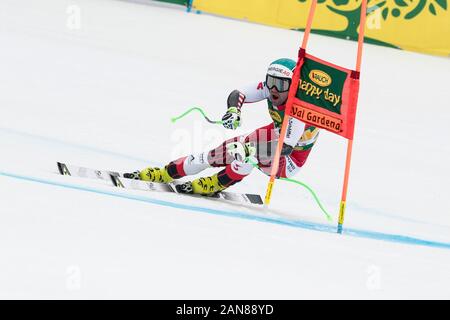 Val Gardena, Italie 20 décembre 2019. Vincent KRIECHMAYR durant la course avant l'inspection de la piste Saslong cap pour l'AUDI FIS Alpine Ski World Cup Men Banque D'Images