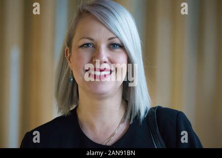 Edinburgh, Royaume-Uni. 16 janvier, 2020. Sur la photo : Jenny Gilruth MSP. Des scènes du parlement écossais à Édimbourg. Crédit : Colin Fisher/Alamy Live News Banque D'Images