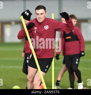 Oriam Performance Sports Centre, Riccarton, Edinburgh, Ecosse, Royaume-Uni. 16 janvier, 2020. Coeur John Souttar Training session avant d'SaturdayÕs William Hill Scottish Cup tie à la maison à Airdrie. Crédit : eric mccowat/Alamy Live News Banque D'Images