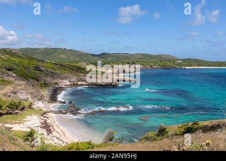 Sainte-Anne, Martinique, Antilles françaises - Cap Ferré - Trou Cadia Banque D'Images