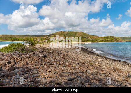 Sainte-Anne, Martinique, Antilles françaises - Cap Ferré et plage de Grande Anse Banque D'Images