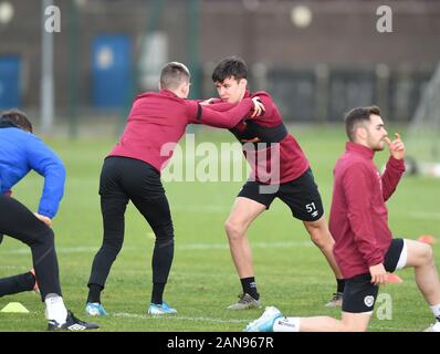 Oriam Performance Sports Centre, Riccarton, Edinburgh, Ecosse. .UK 16 janvier 2020 . Cœurs Aaron Hickey Training session avant d'SaturdayÕs William Hill Scottish Cup tie à la maison à Airdrie. Crédit : eric mccowat/Alamy Live News Banque D'Images