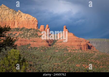 Un panorama de la région de Sedona, Arizona Banque D'Images