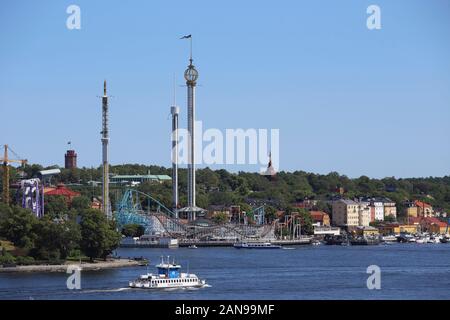 Djurgarden Stockholm Gröna Lund Banque D'Images