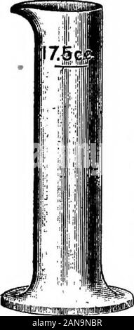 Tester le lait et ses produits ; un manuel pour les étudiants, les exploitants d'usine et de fabrique du fromage, de l'alimentation des chimistes, et les producteurs laitiers . erialto avec la graisse séparée lorsque le test isfinished. Les caillots de lait caillé qui séparent atfirst par l'action de l'acide sur le lait, doivent être entièrement dissous par andcareful continue de secouer la bouteille. N'Beginnerssometimes milkand bien mélanger le test de l'acide de la bouteille. Comme l'acidis beaucoup plus lourd que le lait, une fine layerof il est susceptible d'être laissé inaperçu au bot-tom de la bouteille, sauf si c'est vigoureusement Fig. 9. 17500 . aoid cylindre, sha Banque D'Images