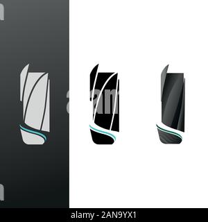 Logo unique qui peut aider votre entreprise à grandi Illustration de Vecteur
