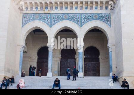 La Mosquée Ketchaoua se trouve sur le site de l'UNESCO de la Casbah d'Alger en Algérie. Banque D'Images